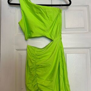 Superdown Lime Green Fabric